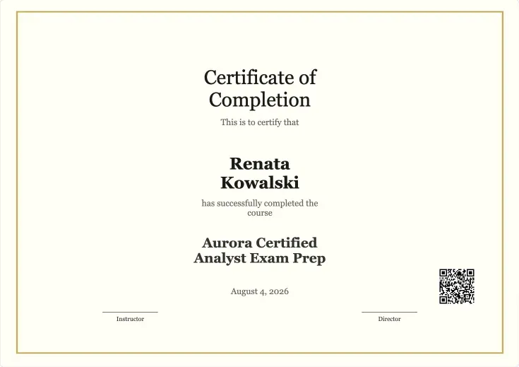 Rendered certificate card with QR code and Download/Print buttons
