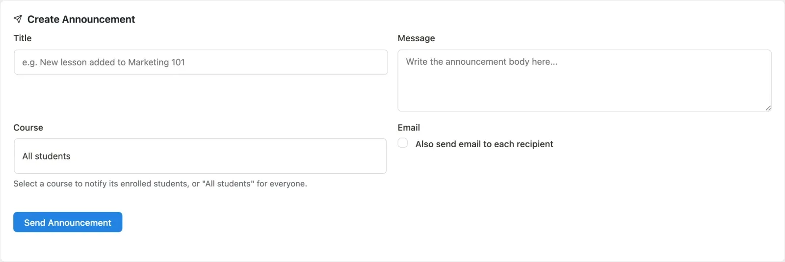 Compose form