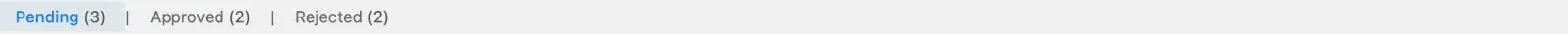 Status tabs