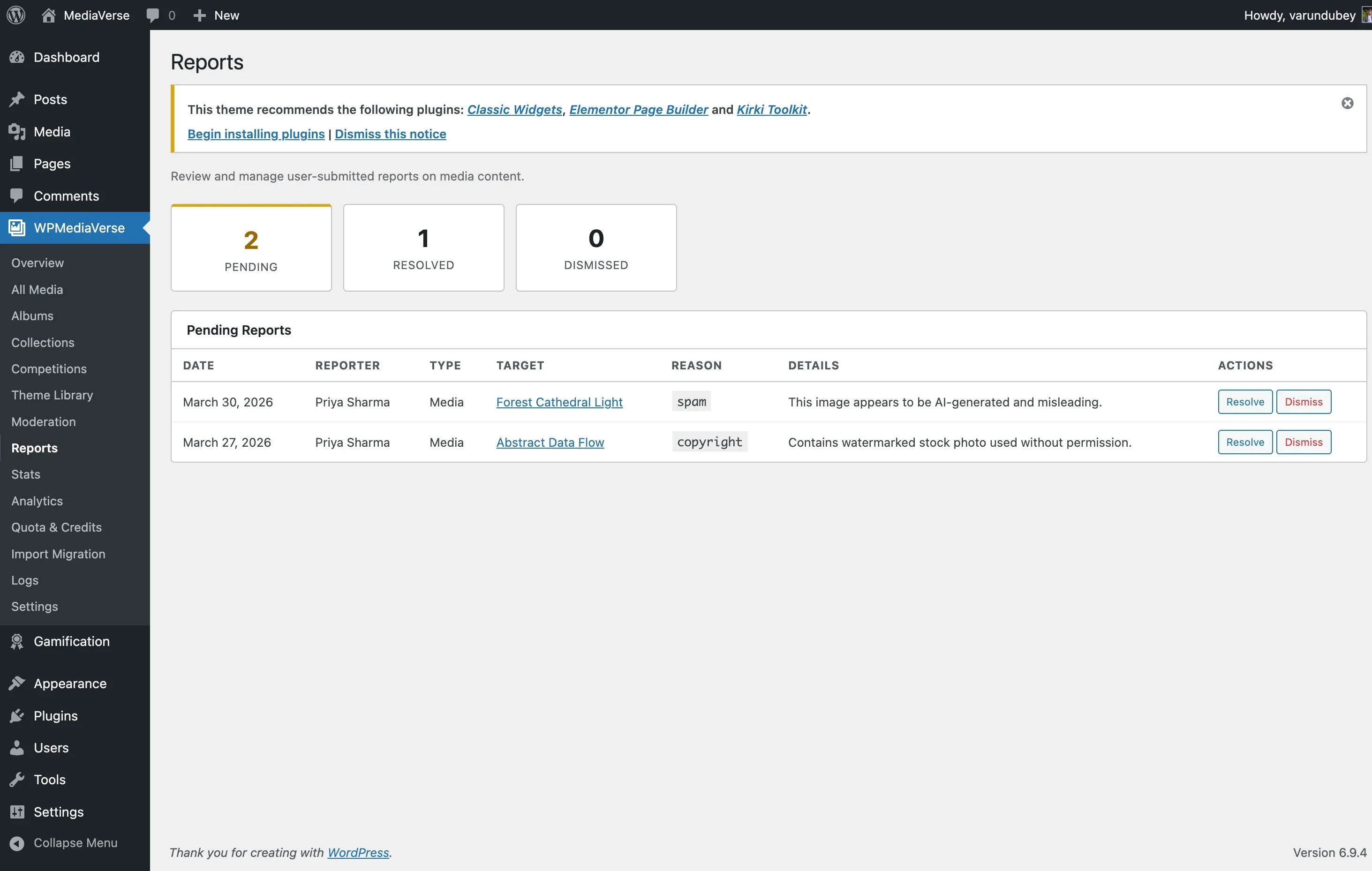 Permissions tab showing role-capability matrix