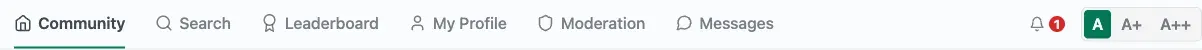 Jetonomy Navigation block rendered in a community sidebar as a permission-aware Category to Space tree
