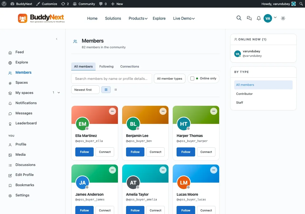 Member directory