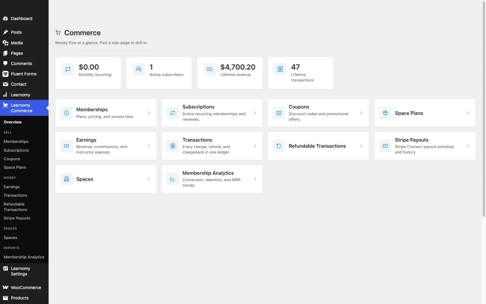 The Learnomy commerce overview