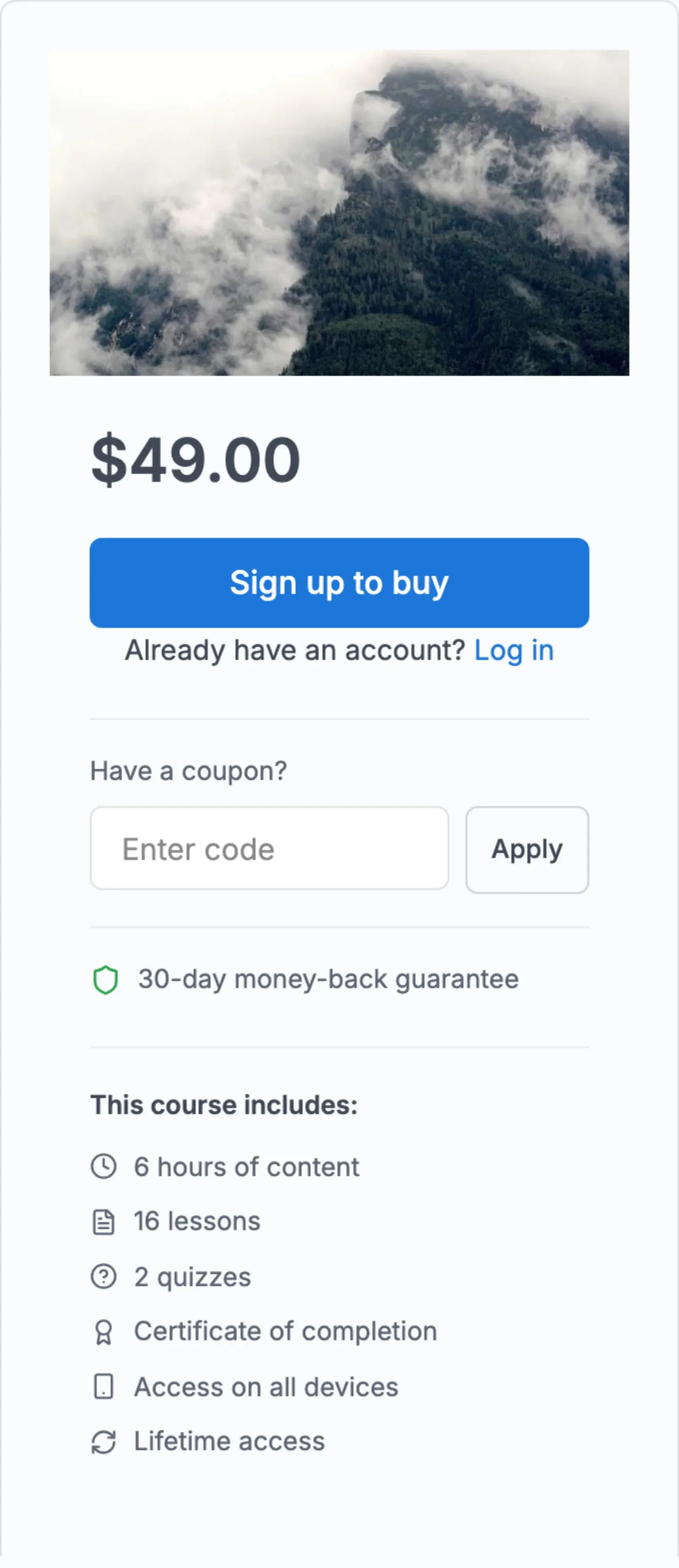 Enroll box