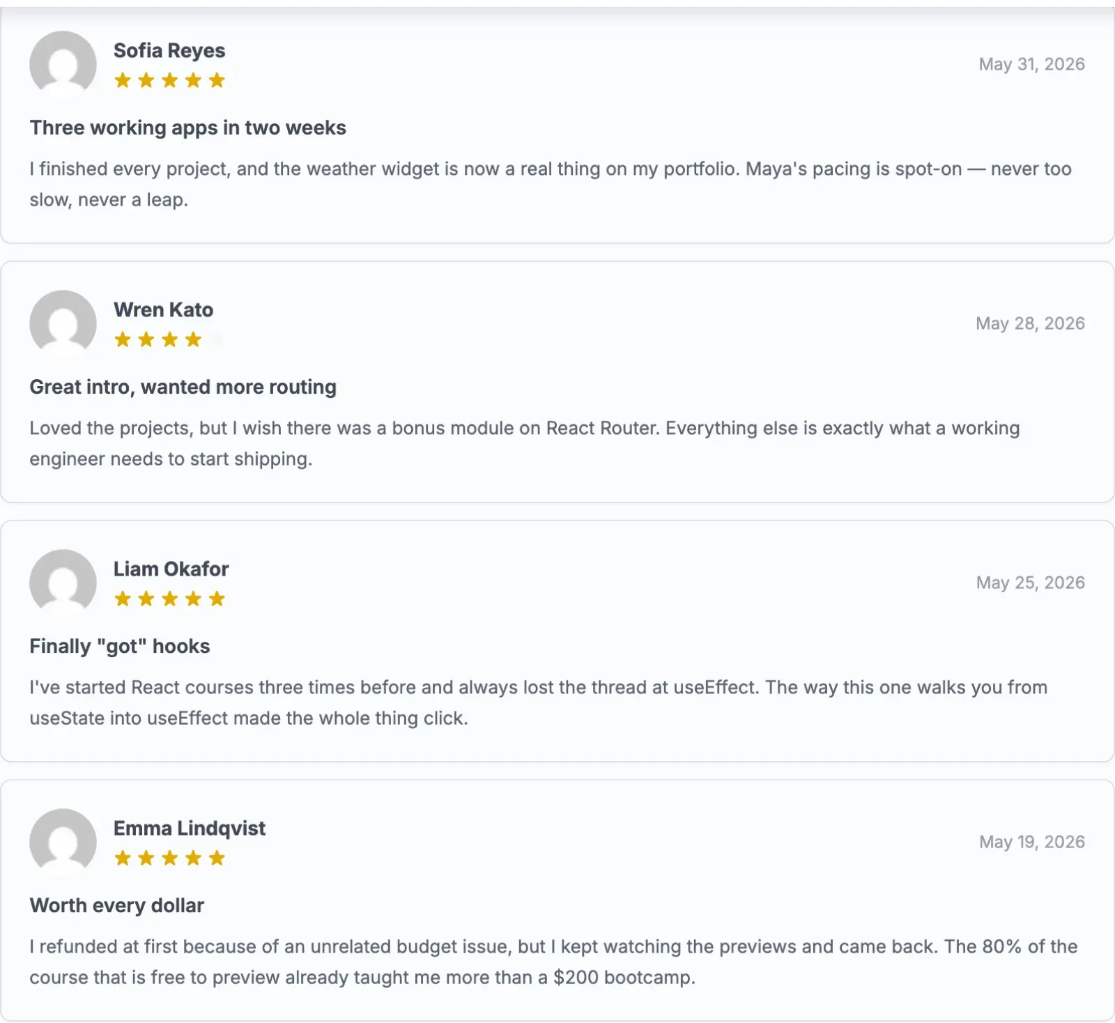 Reviews