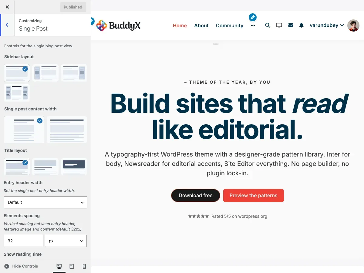 Single Post Title Layout 1