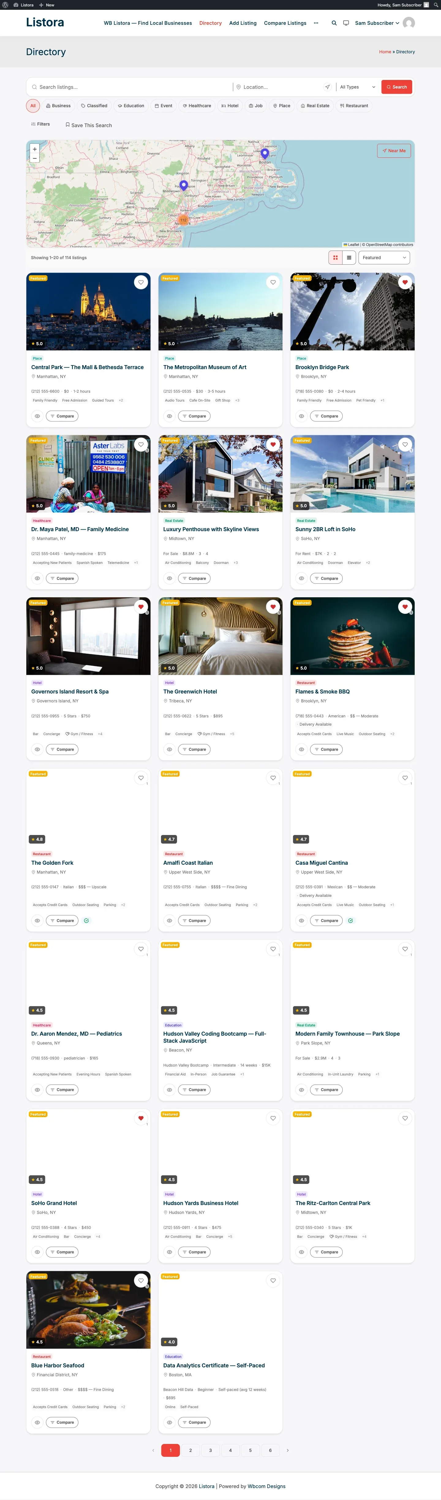 Infinite Scroll - listings appending as the user scrolls past the viewport