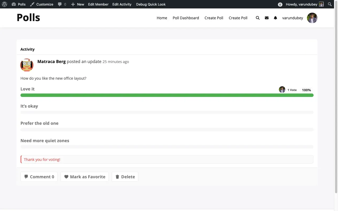 Activity Poll After Voting