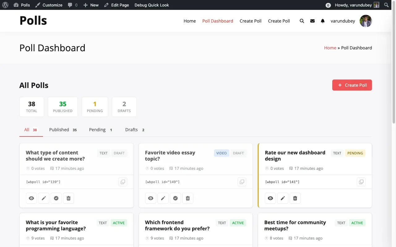 Poll Dashboard