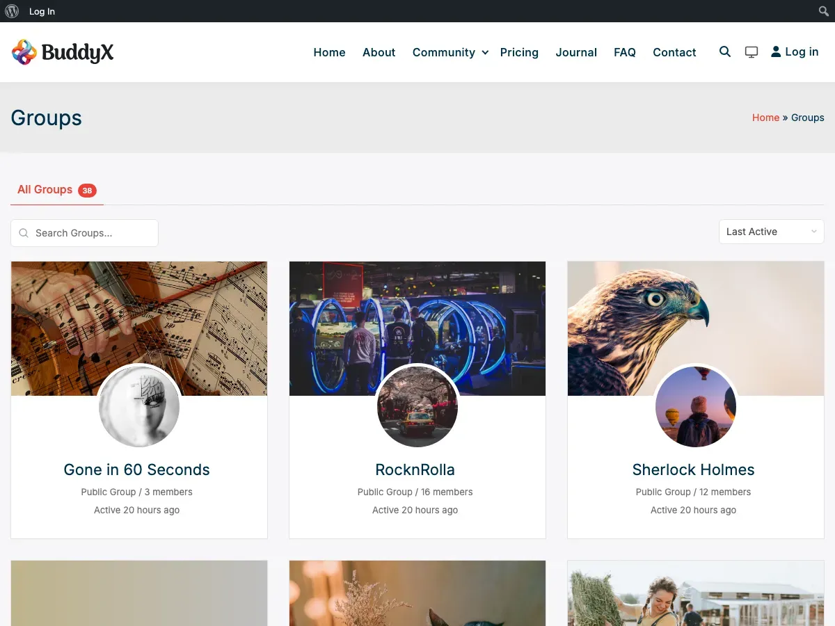 Groups Directory Frontend