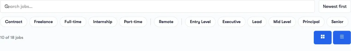 Job Search Bar