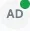 Close-up of a member avatar with the green online status dot in the lower corner
