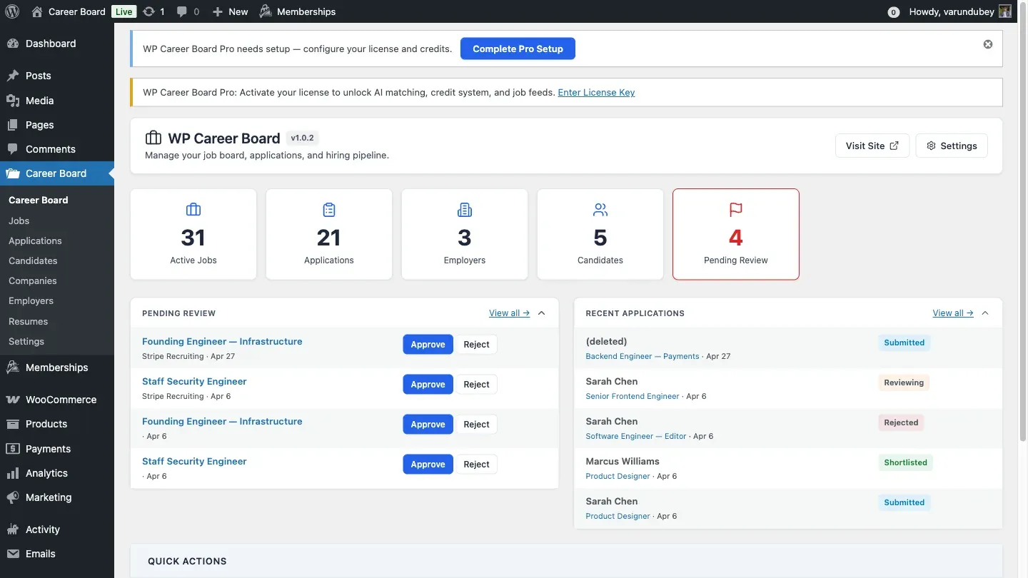 WP Career Board Pro - Feature Overview