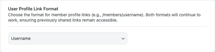 Profile Link Format