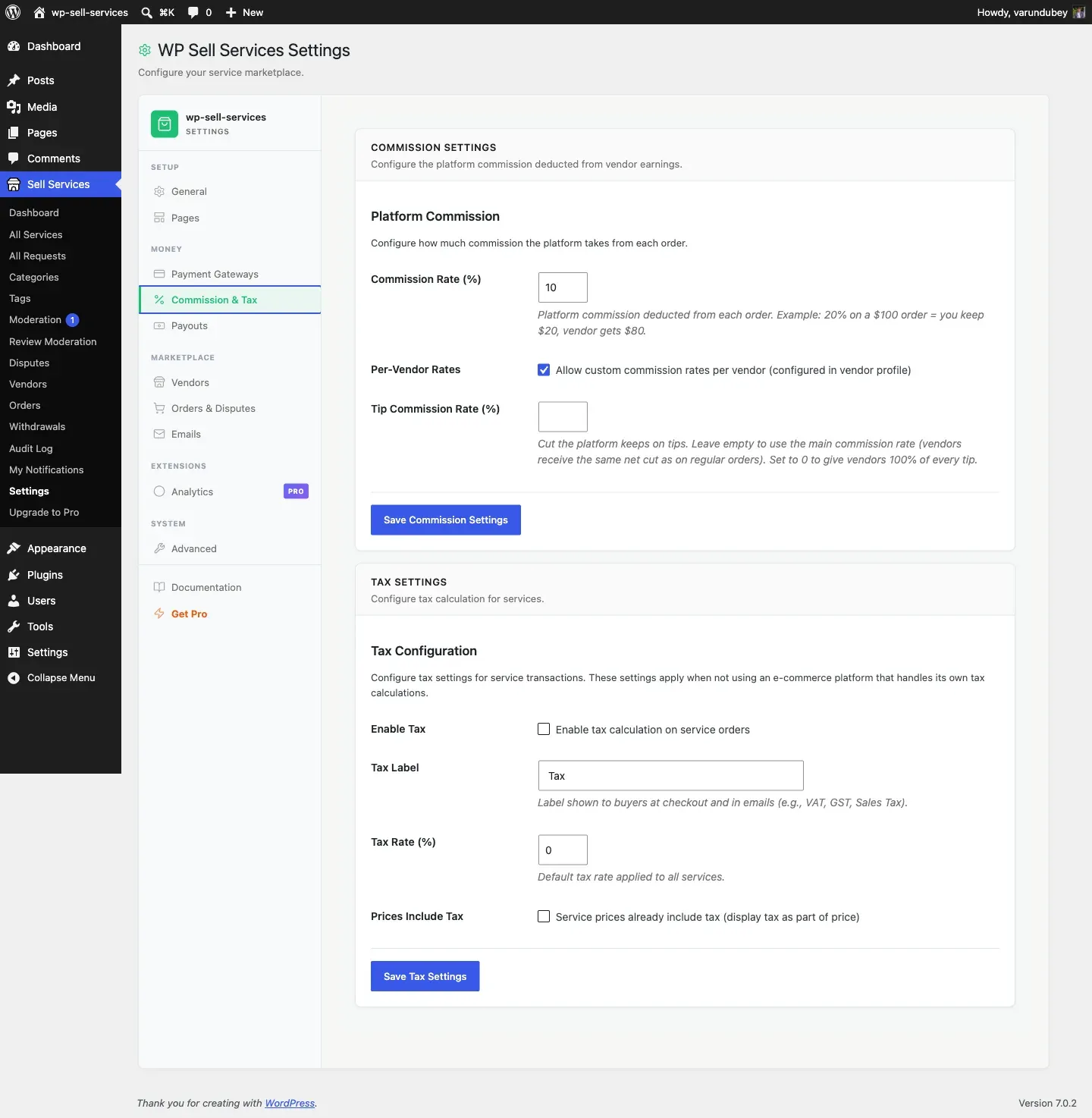 Payment Settings
