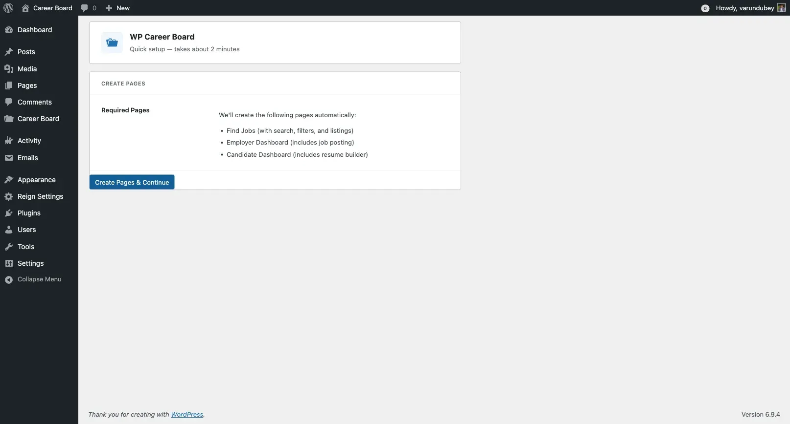Setup Wizard - Welcome Screen