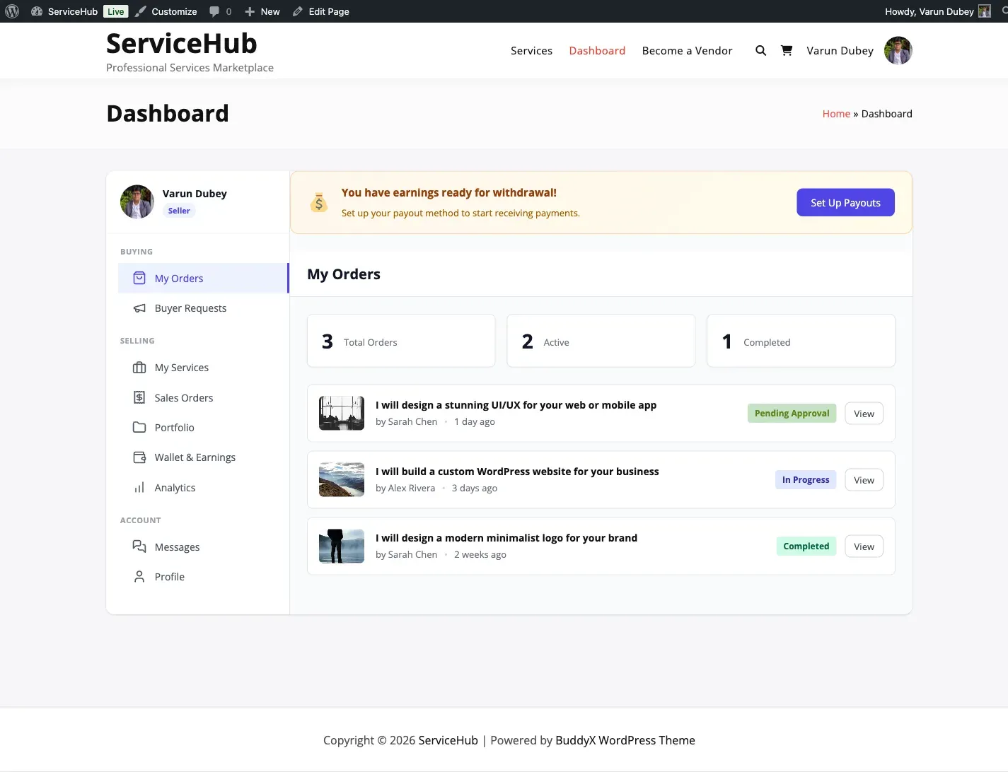 Dashboard overview
