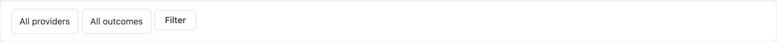 Payment Log filter bar